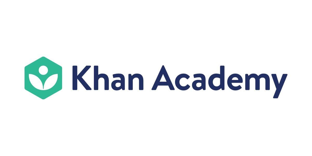 The Khan Academy logo, featuring a green hexagon icon beside the wordmark.